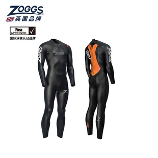 Shell 英国ZOGGS专业公开水域防寒铁三长袖 平角连体泳衣OW