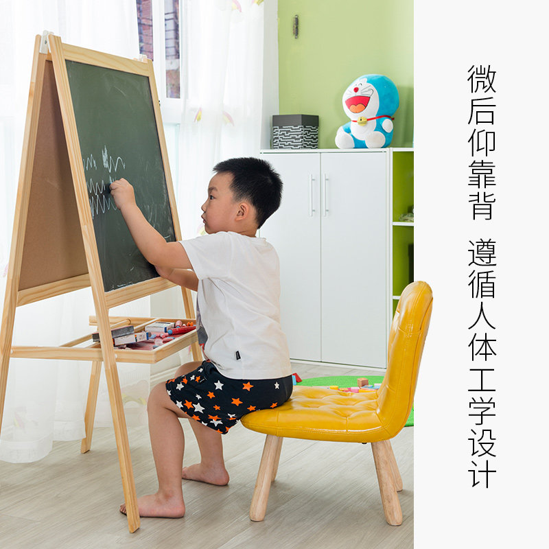简域实木儿童椅宝宝椅矮凳幼儿园写字椅学习小椅子家用靠背沙发椅