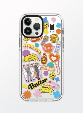 MOMO CASE防弹少年团BTS卡通苹果17磁吸手机壳16promax全包14plus13/12复古风小众保护壳软边防摔17pro透明