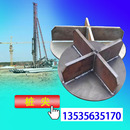 预埋预应力桩尖400mm500 600十字开口平底闭口型国标工程管桩钢板