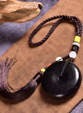 天然披毛犀平安鱼子纹清晰平安扣