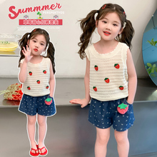 女童套装夏季可爱爆款短裤夏天高端ins风休闲夏潮分体简约外出服