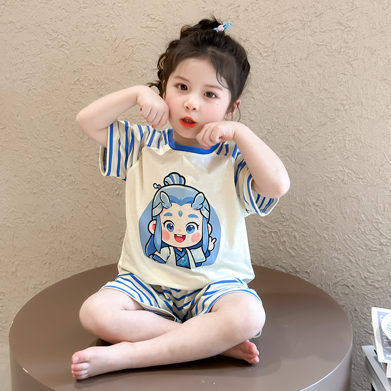 女童夏季套装短裤两件套高级百搭款分体舒服新款夏装外穿2025ins