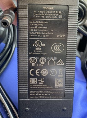 适用yealink亿联视频会议机48V2A电源适配器YLPS482000C变压器48V
