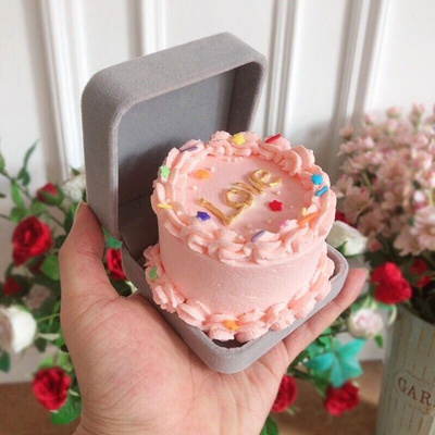 Ring Cake Box 4-inch ValentiEnes Day cake decorationK ins