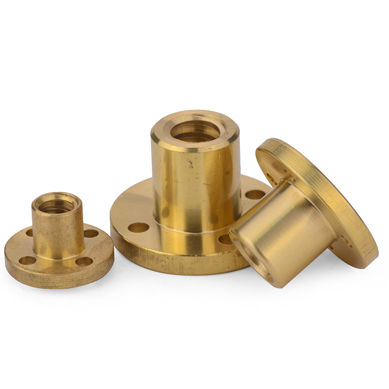 JG 全铜T型圆法兰螺母T梯形丝杆螺杆T10T12T14T16T20T25T28T30T32