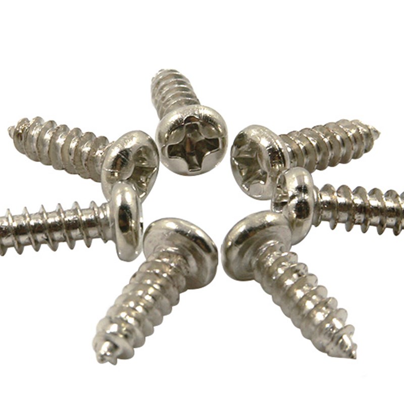 精密十字圆头盘头自攻j螺丝钉M3 M3.5 M4*5X6X8X10X1620镀镍1000