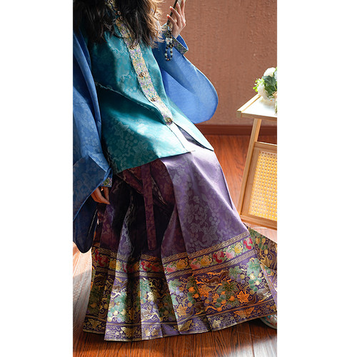 宴平汉服明制立领比甲马面裙
