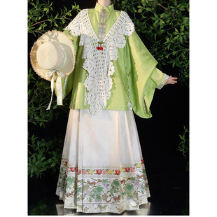 宴平汉服 明制【松鼠葡萄】圆领比甲&立领短衫特价清仓