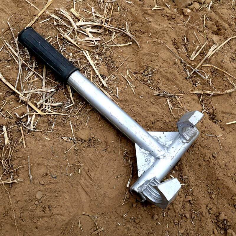 大棚插钢管神器拔管插管器温室蔬菜骨架配件人工省力地插管起管器