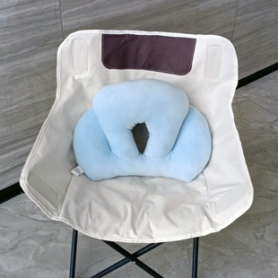 考研背书小椅子坐垫久坐月亮椅可折叠便携凳子学生室内图书馆专用