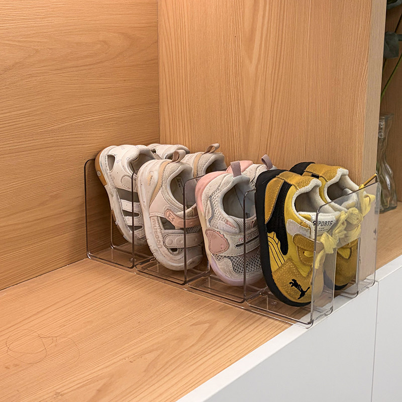 儿童鞋架小型宝宝专用鞋柜家用多层窄小省空间简易透明收纳整理架