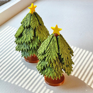 圣诞树隔热垫餐桌防烫垫耐高温砂锅盘子碗餐具垫家用玄关装饰摆件