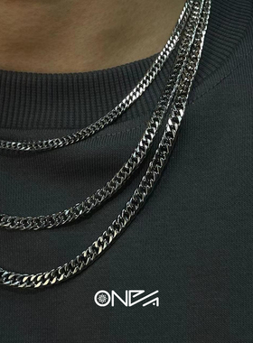 ONEPART18k真金八切面喜平项链