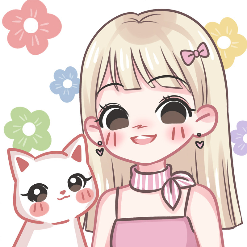 奶糖风q版情侣手绘头像s设计卡通闺蜜结婚可爱真人照片漫画定制作