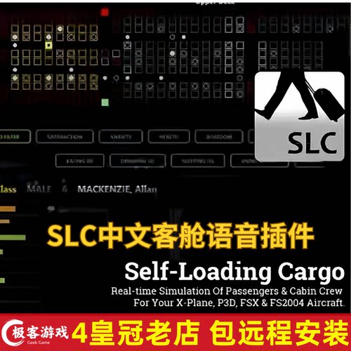 微软模拟飞行2024/2020插件SLC虚拟乘客 客舱语音插件 包远程安装