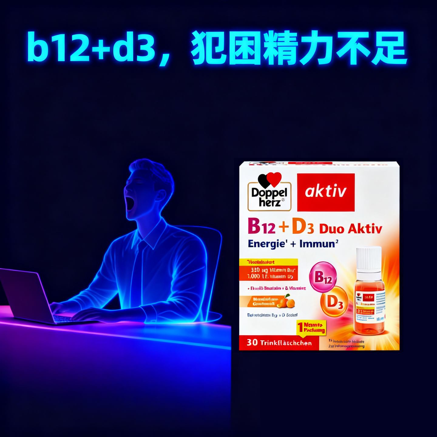 德国进口双心复合维生素B族B12