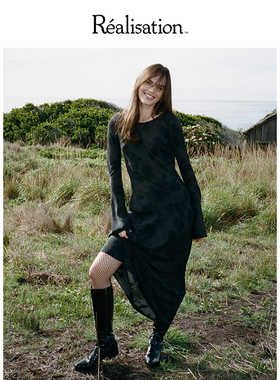 RealisationPar 连衣裙真丝长袖船领气质长裙 The Gia