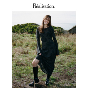 RealisationPar 连衣裙真丝长袖船领气质长裙 The Gia