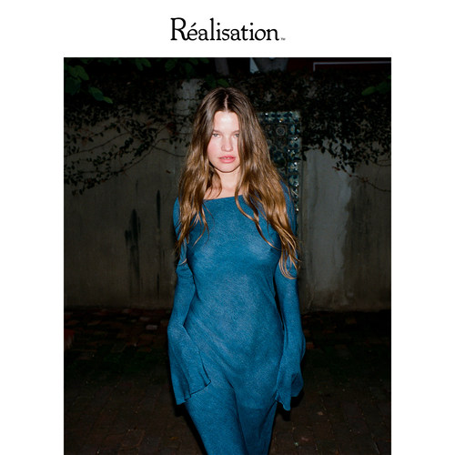 RealisationPar喇叭长袖真丝裙