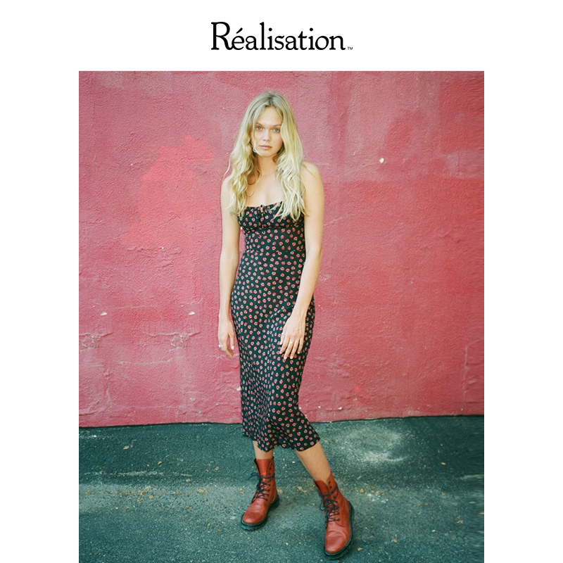 RealisationPar真丝碎花连衣裙