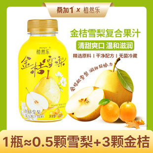 桑加1&植然乐 金桔雪梨复合果汁雪梨汁纯果蔬汁饮品300ml整箱饮料