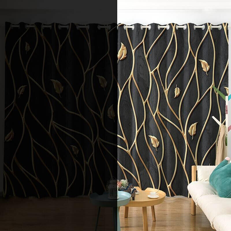 Lotus lotus root Chinese style hole-free shading curtain c