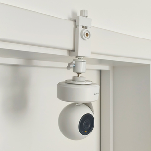 吊顶门框夹监控摄像头支架免打孔角度可调适用于小米萤石乔安通用