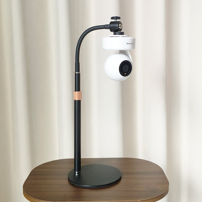 监控摄像头支架桌面免打孔吊装适用小米萤石通用万向调节金属支撑