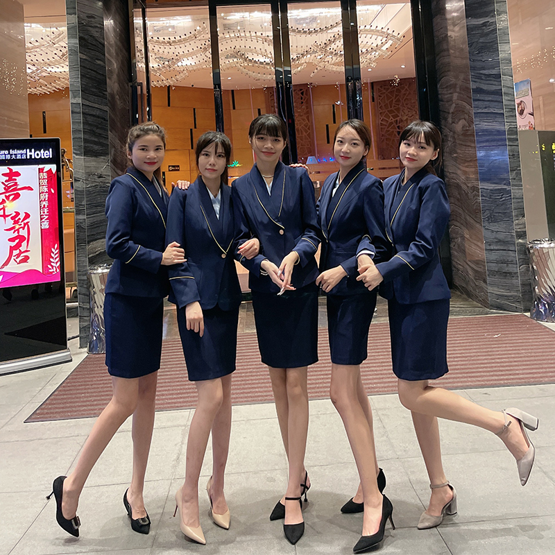 高端南航空姐制服职业套装女酒店前台工作服气质女神