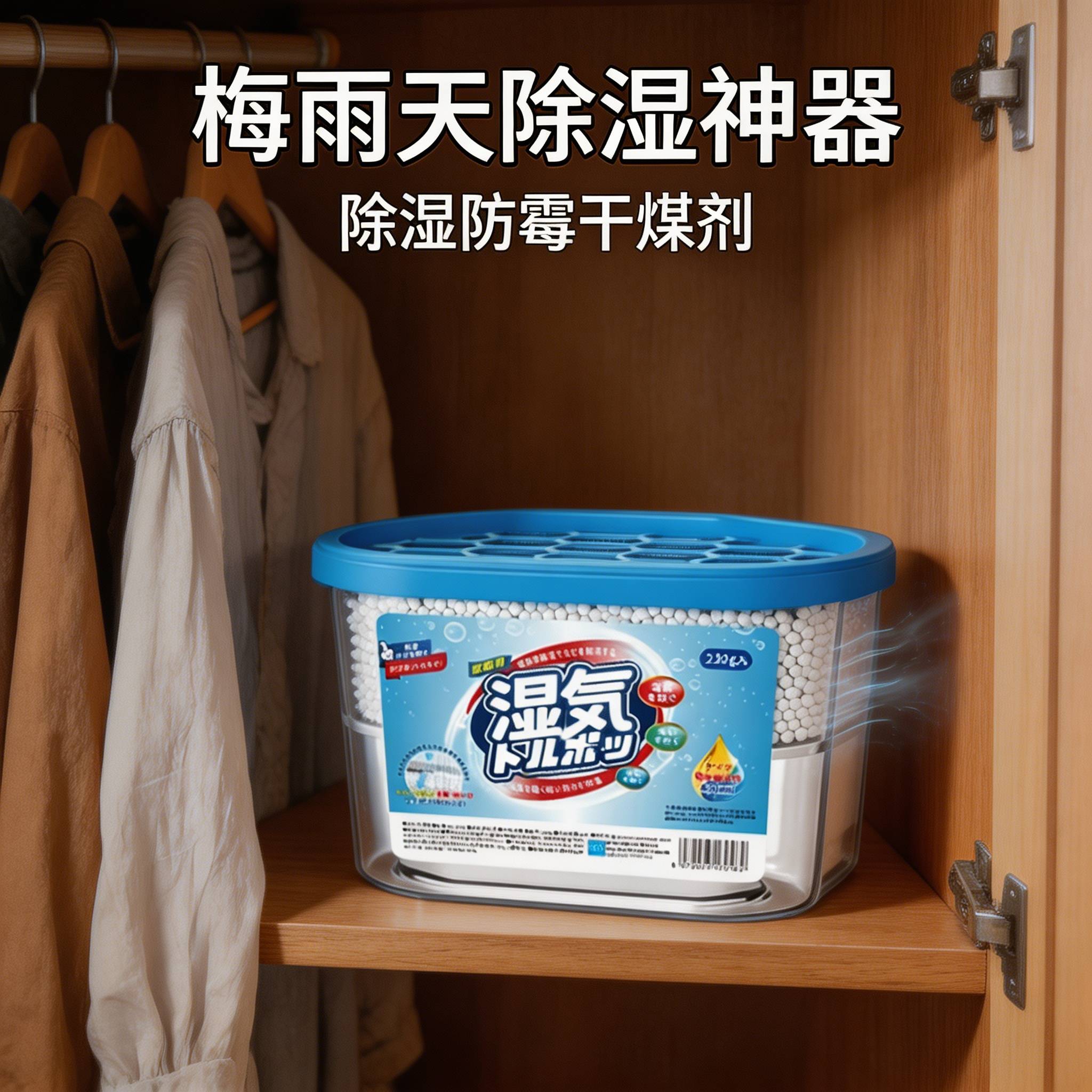梅雨天除湿神器回南天除湿盒除湿袋日式吸湿干燥剂强力吸水除霉盒