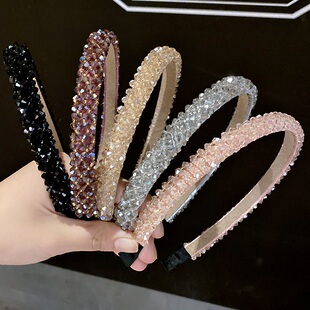 发箍女简约带齿头箍头发夹子韩国压发防滑发夹水钻发卡头饰女发捆