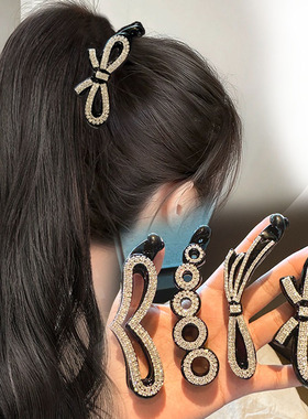 大号香蕉夹高马尾发夹后脑勺卡子神器一字夹发量竖式马尾夹竖夹