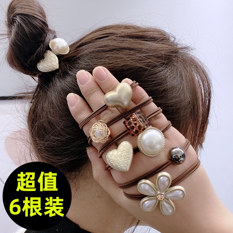 珍珠发绳女简约扎头发橡皮筋网红发饰