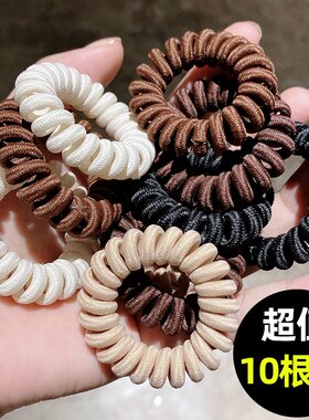 电话线发圈布艺头绳皮筋扎头发绳