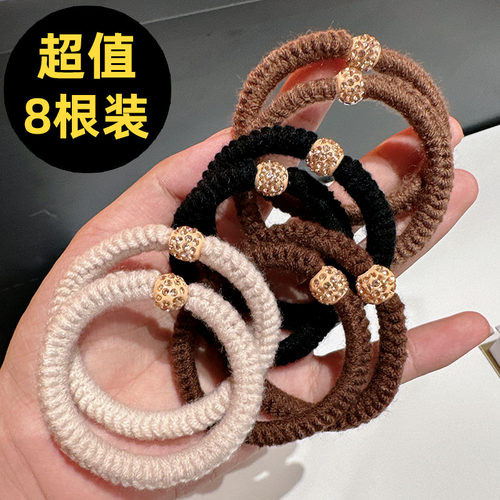 扎马尾头绳水钻橡皮筋高弹力发圈