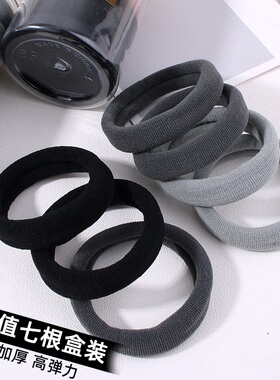 扎高马尾头绳橡皮筋女生发圈头饰扎头皮套加粗不伤发皮筋简约发绳