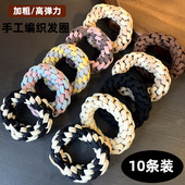 简约气质马尾头绳橡皮筋女扎头发圈高弹力耐用不勒头发绳网红新款