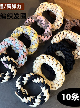 简约气质马尾头绳橡皮筋女扎头发圈高弹力耐用不勒头发绳网红新款