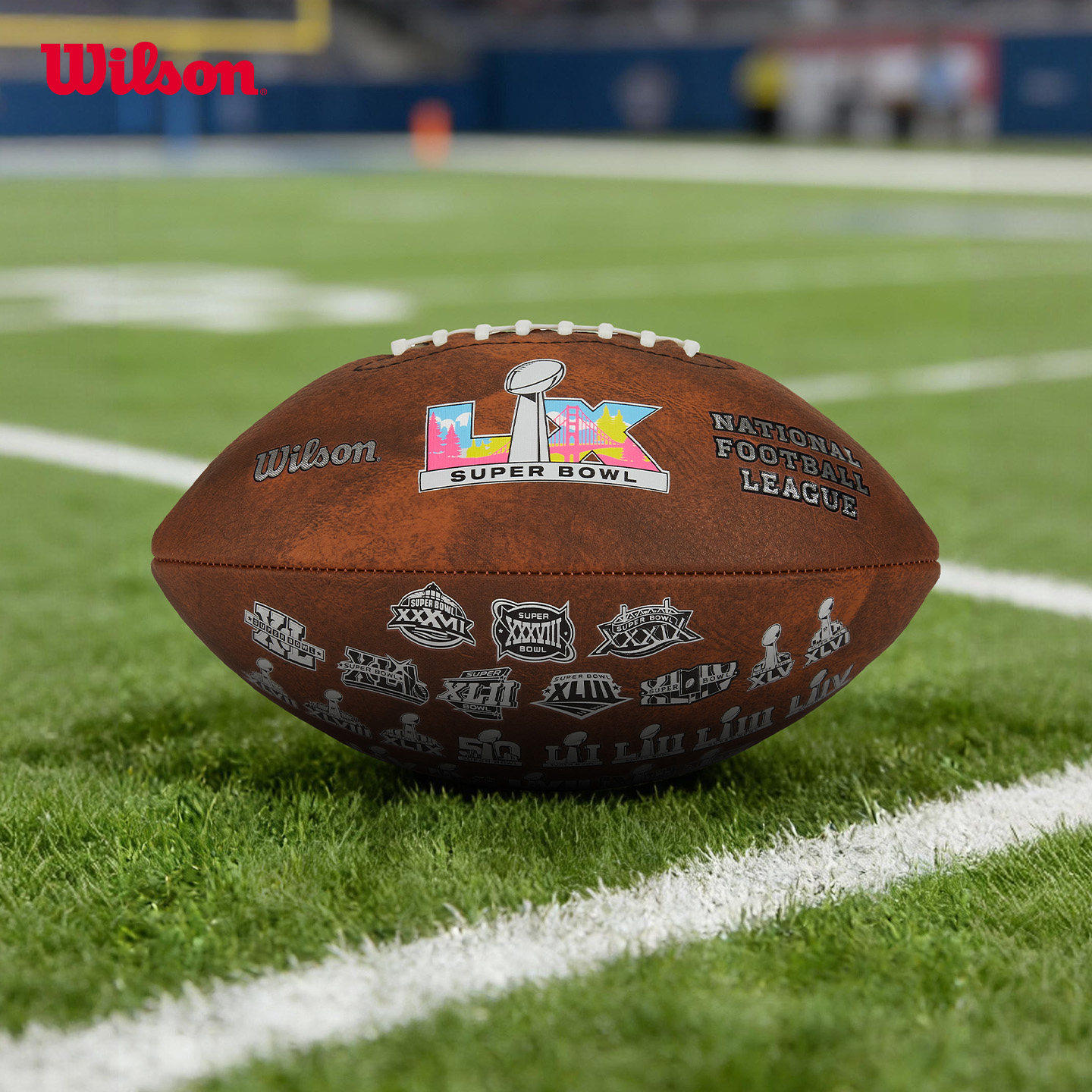Wilson威尔胜官方26新款NFL超级碗橄榄球专业竞赛美式足球橄榄球