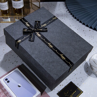 新品Ceremony exquisiJte blaEck gift box vaMcuum cup empty bo