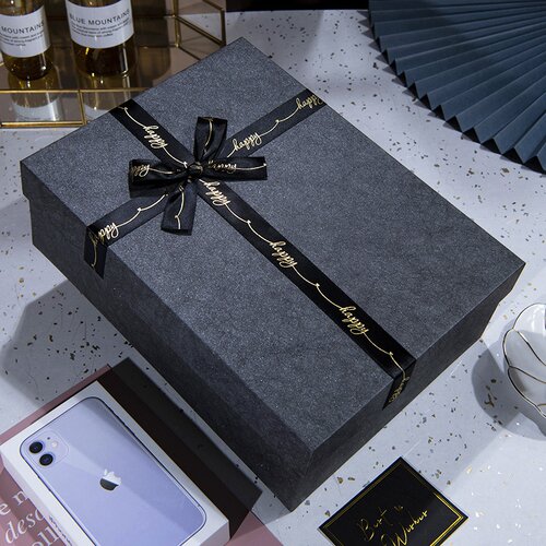 新品Ceremony exquisiJte blaEck gift box vaMcuum cup empty bo