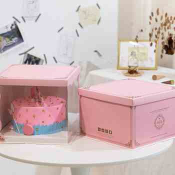 新品Translucent cake box utransparent baking packaging box 6