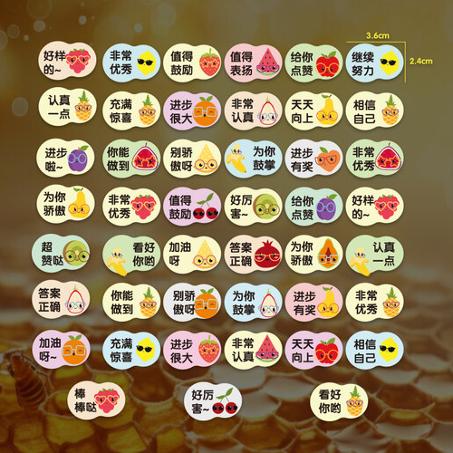 创意趣味老师表扬鼓励学生贴