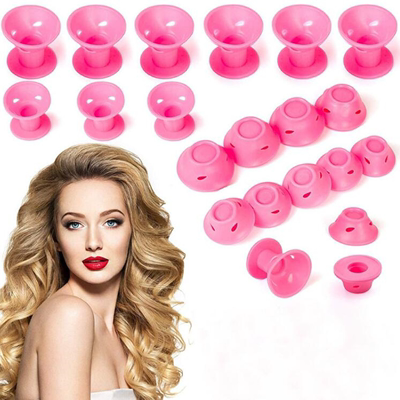 10pcs Heatless Hair Curlers No Heat Hair Rollers Soft Silico