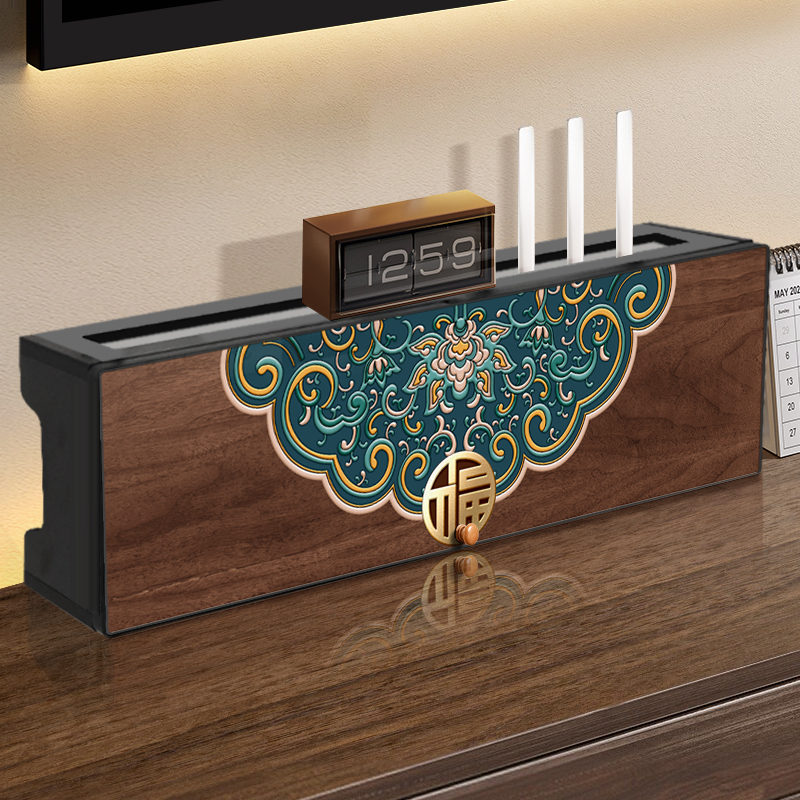 路由器收纳盒电视柜机顶盒放置架