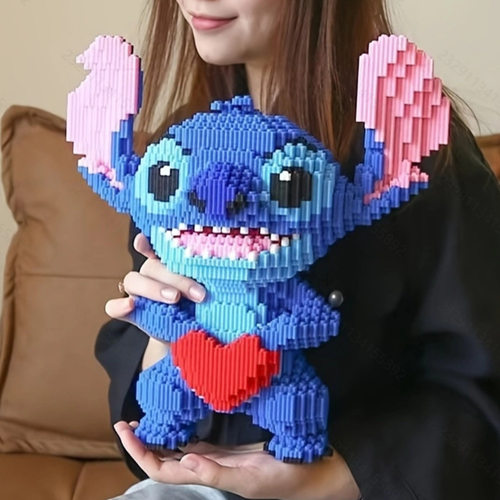 史迪仔积木益智玩具拼装女友礼物