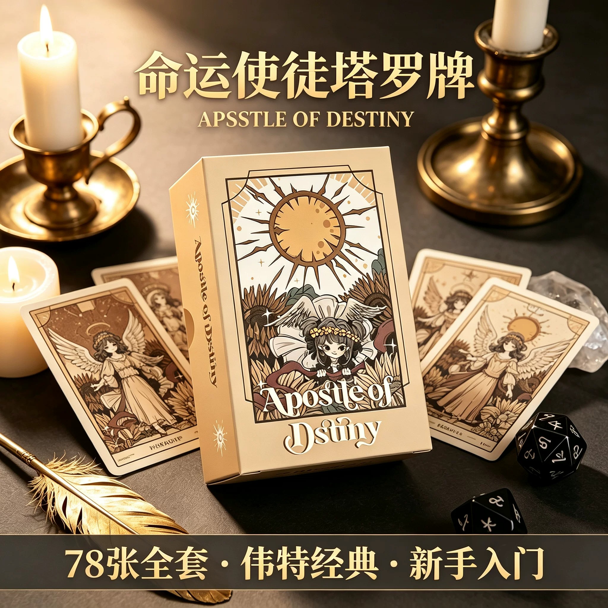 塔罗卡罗牌正版全套韦特新手入门图片