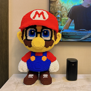 超大玛丽奥积木高难度巨大型2025新款成人版儿童益智玩具颗粒拼装