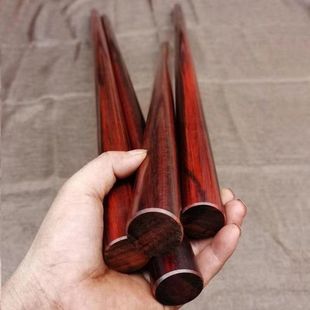 小叶紫檀原木老料太极实木紫檀木健身武术把玩防身木棒棍圆棍木棍